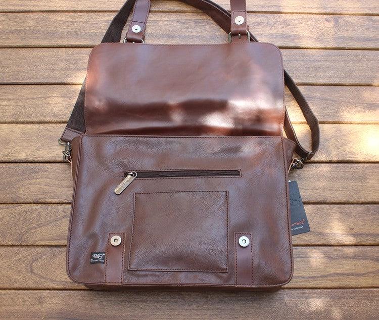 Leather Briefcase Shoulder Bag