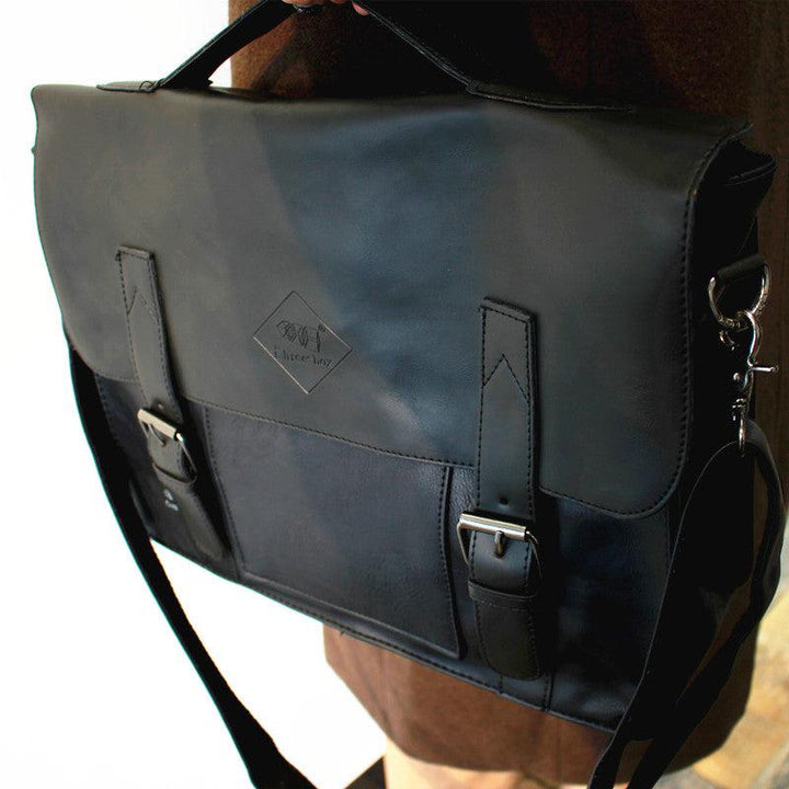 Leather Briefcase Shoulder Bag