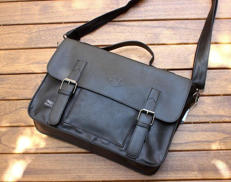 Leather Briefcase Shoulder Bag