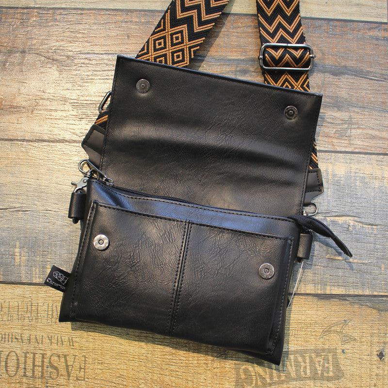 Leather Flap Crossbody Bag