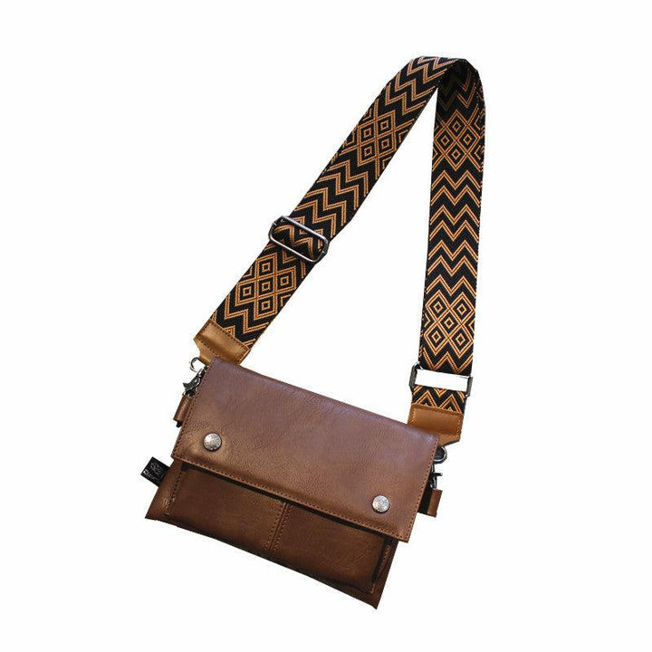 Leather Flap Crossbody Bag