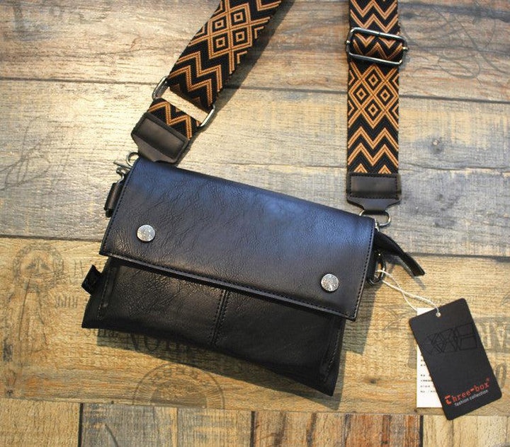 Leather Flap Crossbody Bag