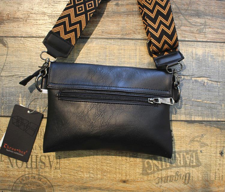 Leather Flap Crossbody Bag