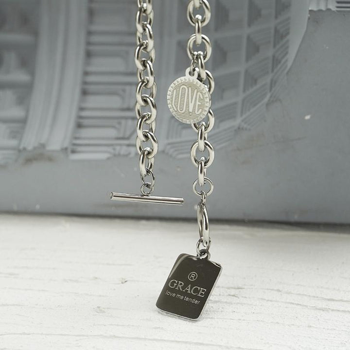 Letter Hip Hop Style Necklace