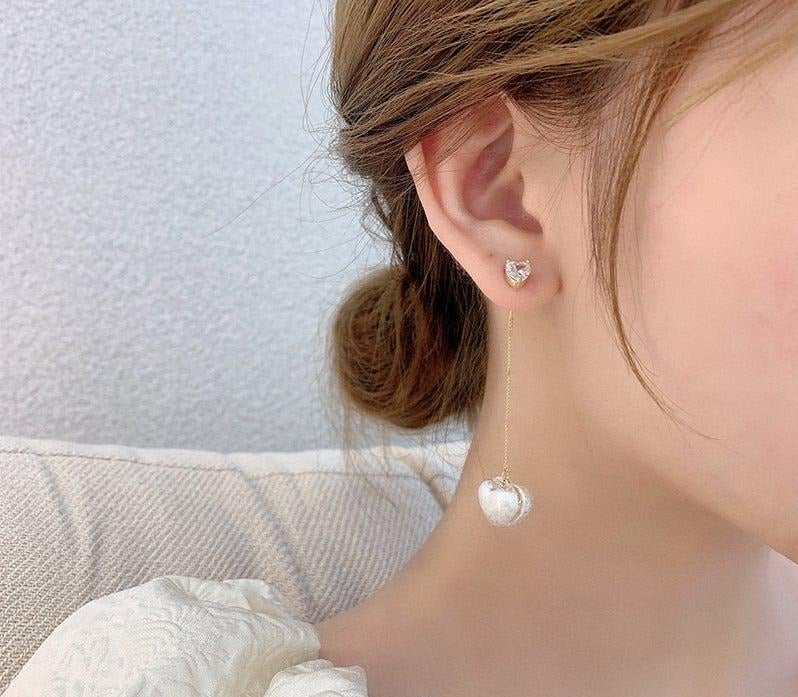 Long Pearl Earrings