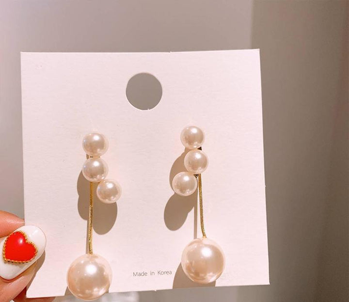 Long Pearl Earrings