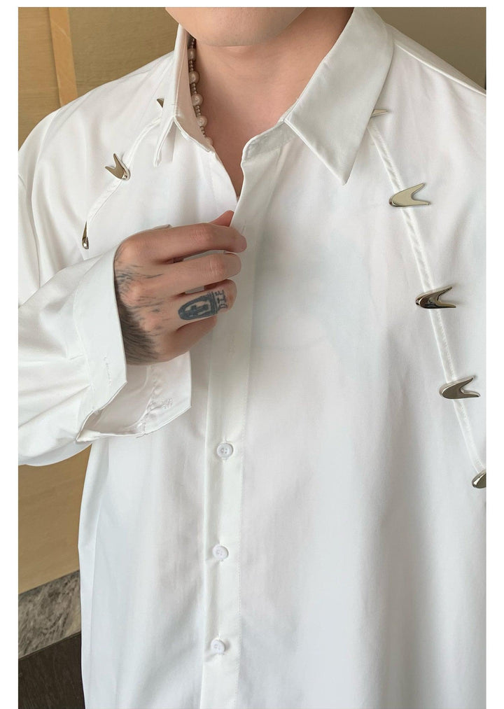 Long-Sleeve Button-Up Shirt