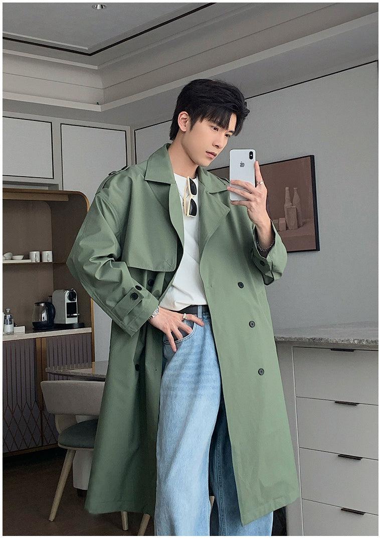 Loose Fit Long Trench Coat