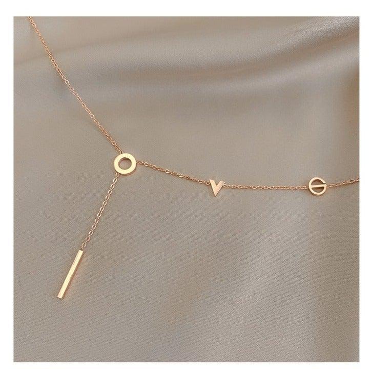 'Love' Monogram Necklace