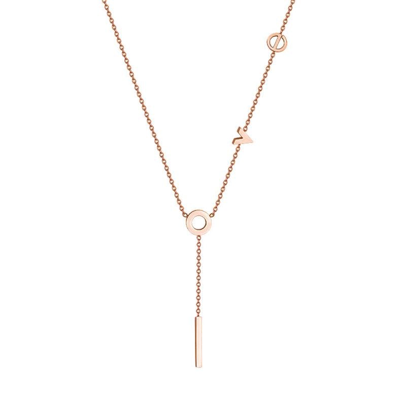 'Love' Monogram Necklace