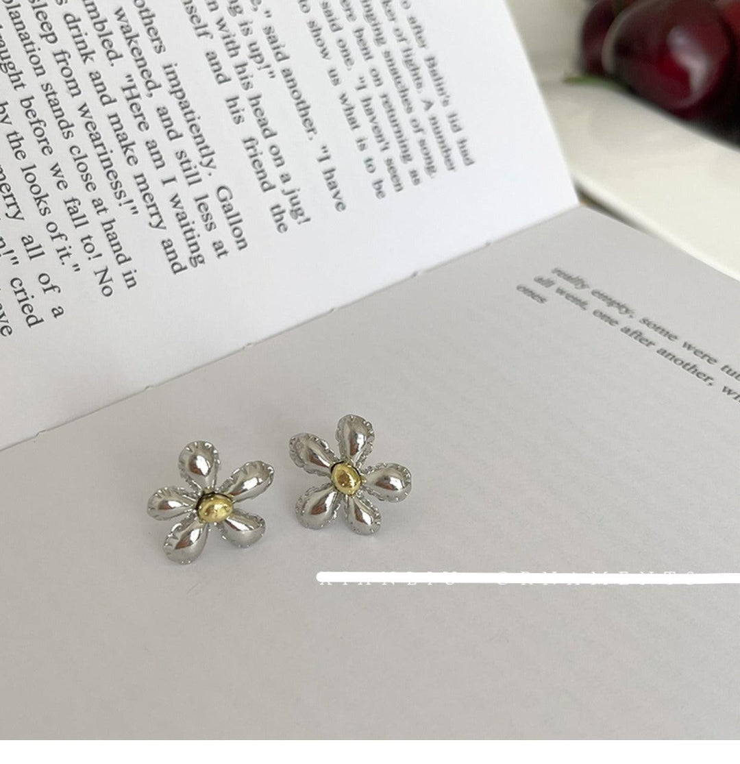 Metal Flower Earrings