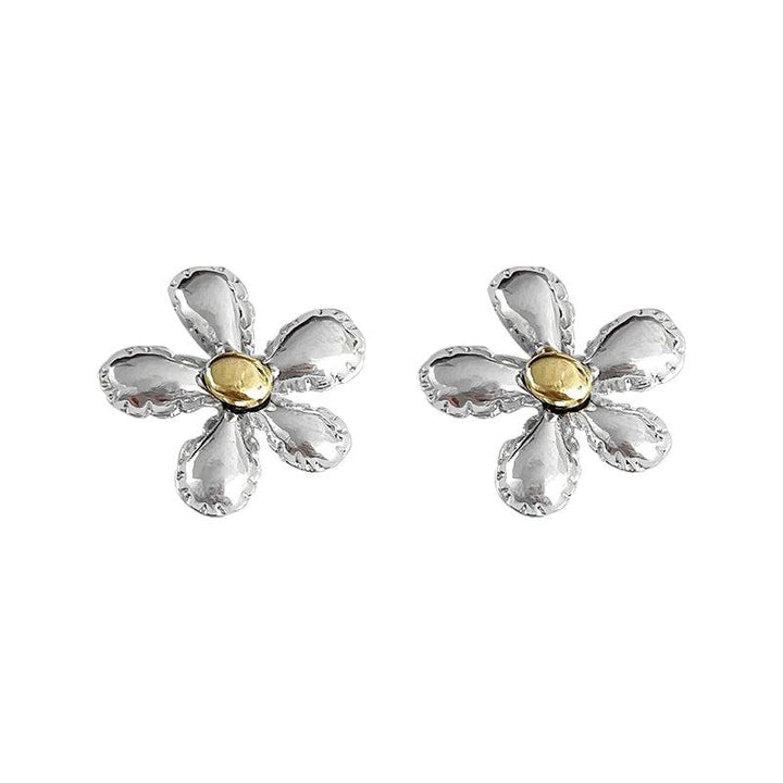 Metal Flower Earrings