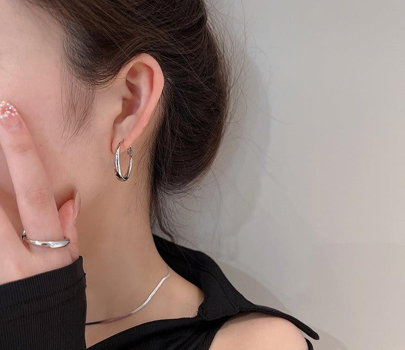 Metal Hoop Earrings