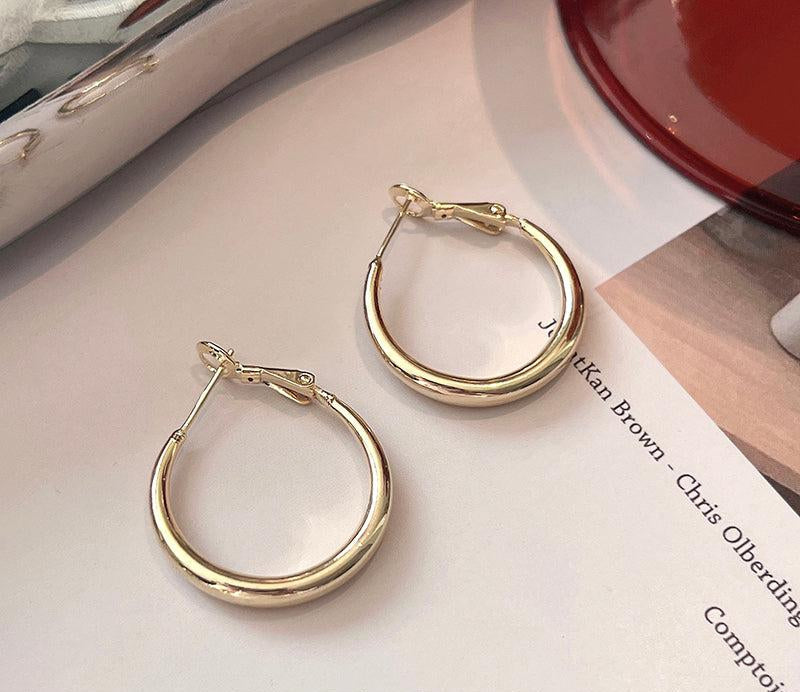 Metal Hoop Earrings