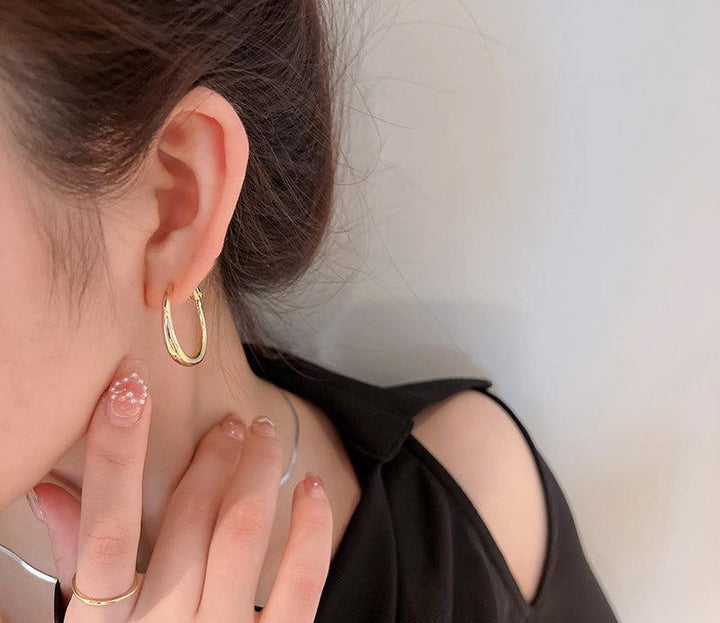 Metal Hoop Earrings