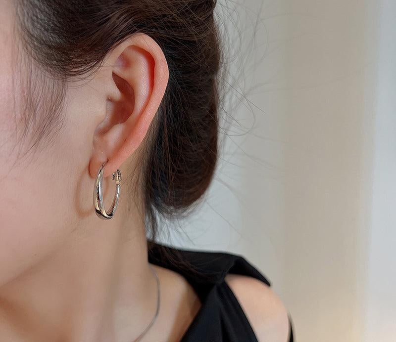 Metal Hoop Earrings