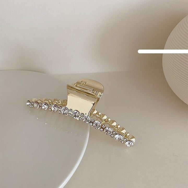 Metal Rhinestone Pearl Hair Clip