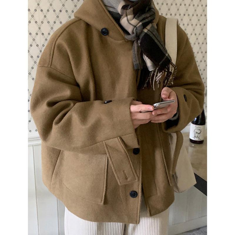 Mid-length Hooded Coat