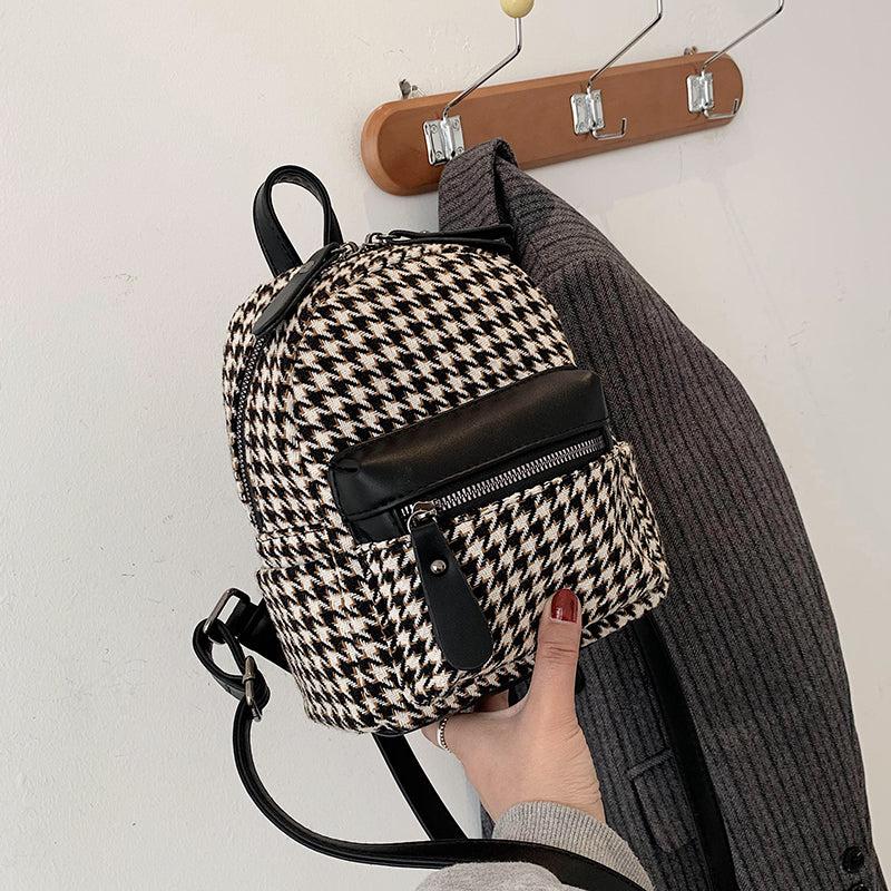 Mini Plaid Backpack