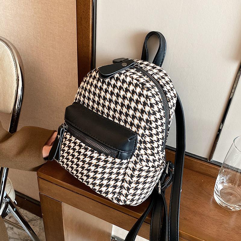 Mini Plaid Backpack