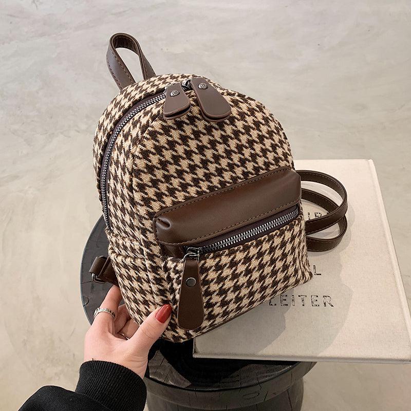 Mini Plaid Backpack