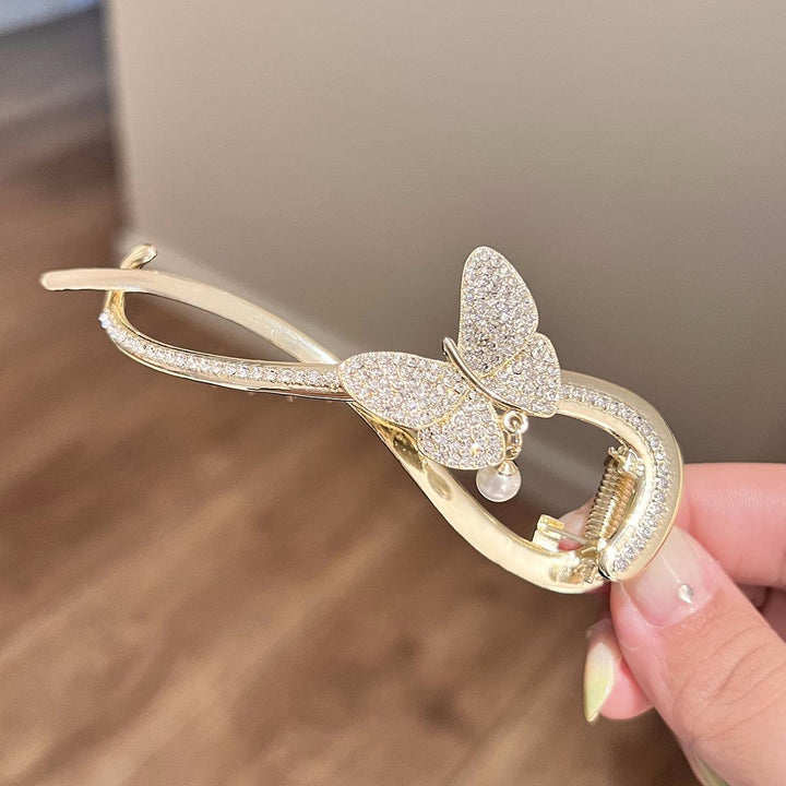 Pearl Bow Hair Clip