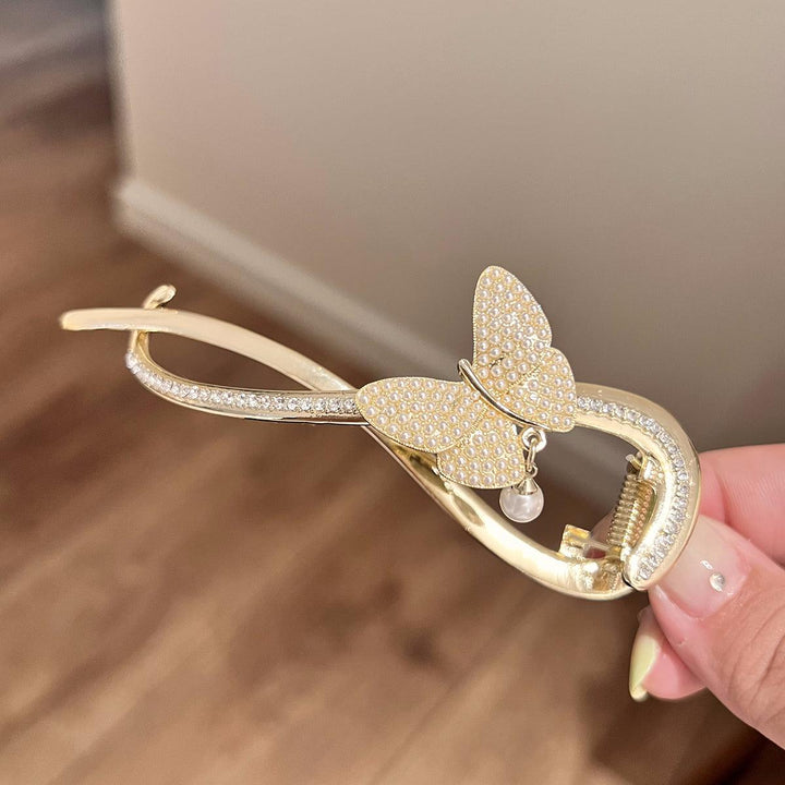 Pearl Bow Hair Clip