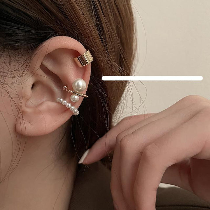 Pearl Ear Bone Clip Without Pierced