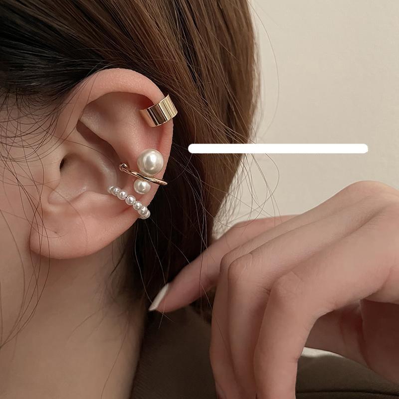 Pearl Ear Bone Clip Without Pierced