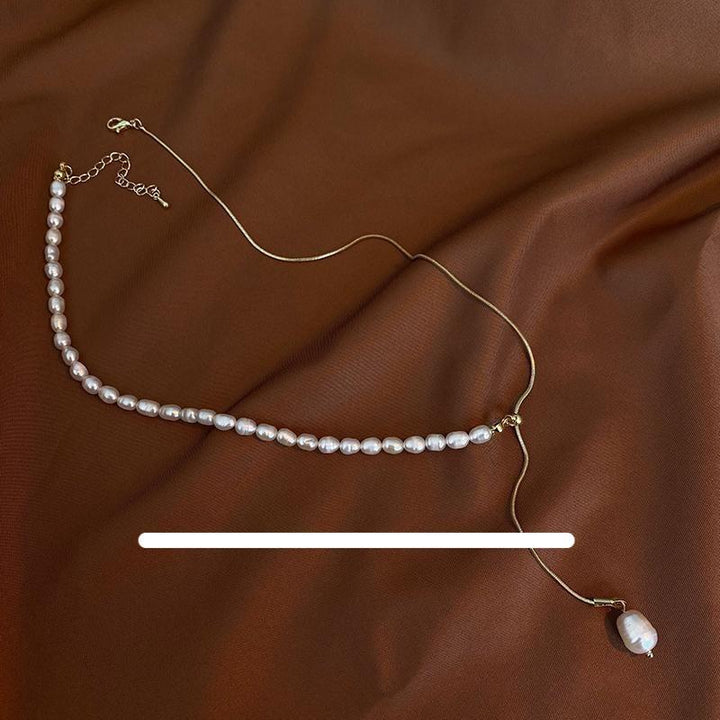 Pearl Stitching Necklace