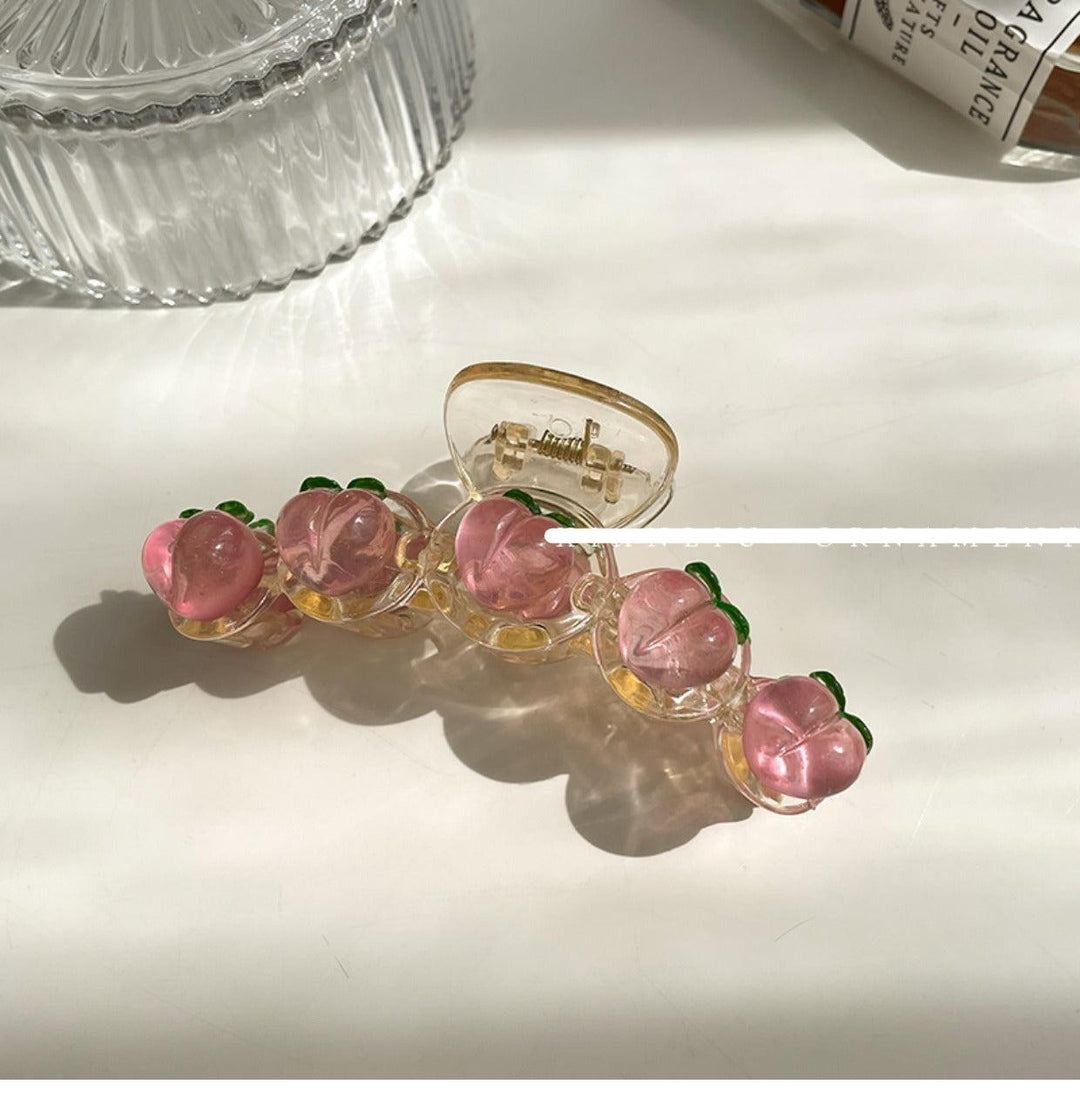 Pink Acrylic Hair Claw Clip