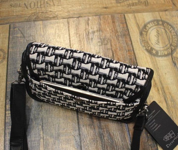 Plaid Flap Crossbody Bag