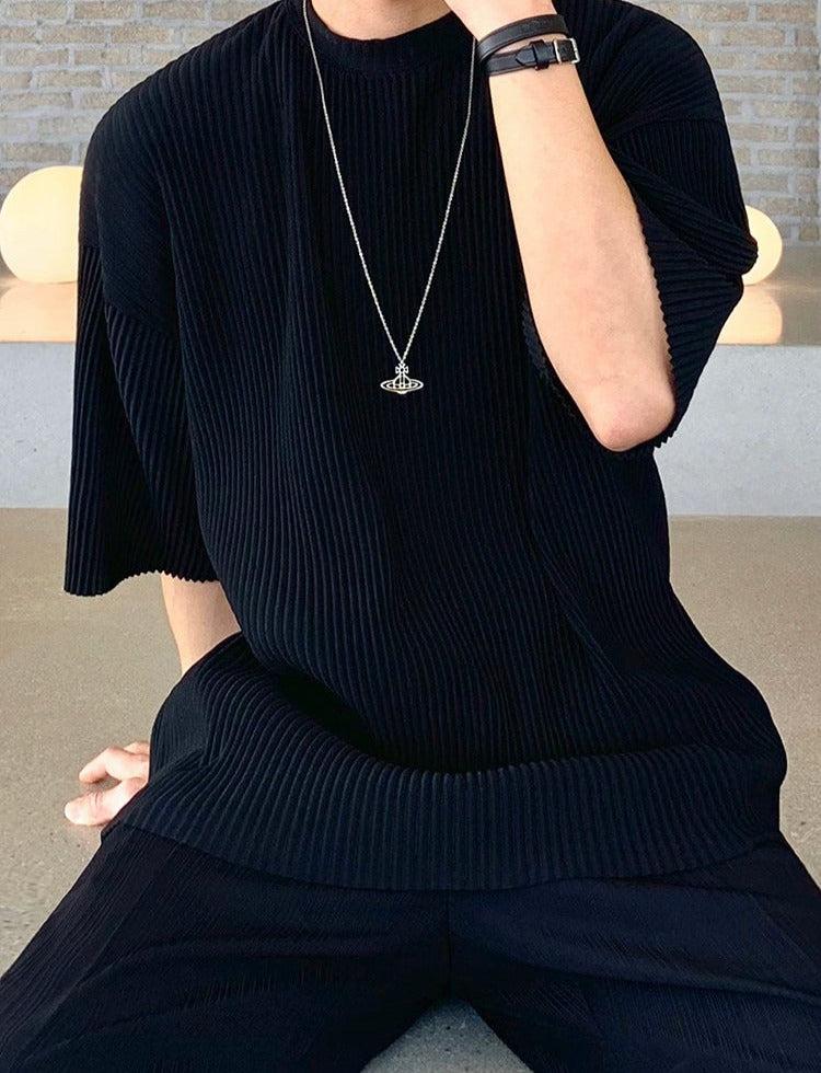 Pleated Basic T-Shirt