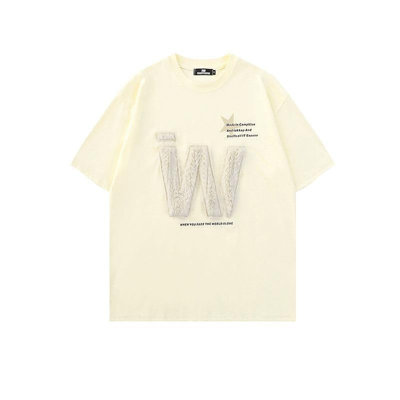 Plush Embroidery T-Shirt