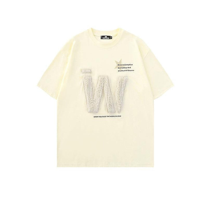 Plush Embroidery T-Shirt