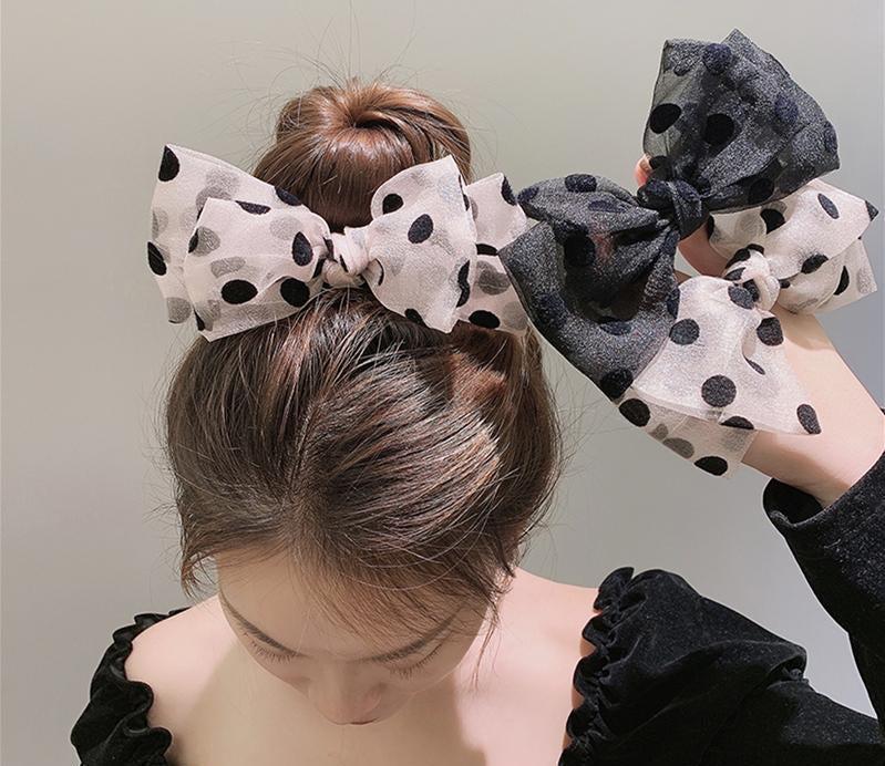 Polka Dot Bowknot Hairpin