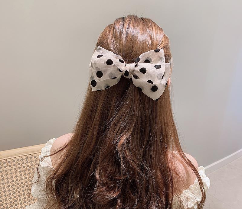 Polka Dot Bowknot Hairpin