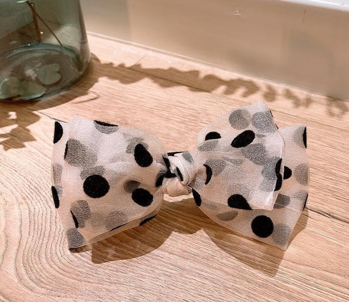 Polka Dot Bowknot Hairpin