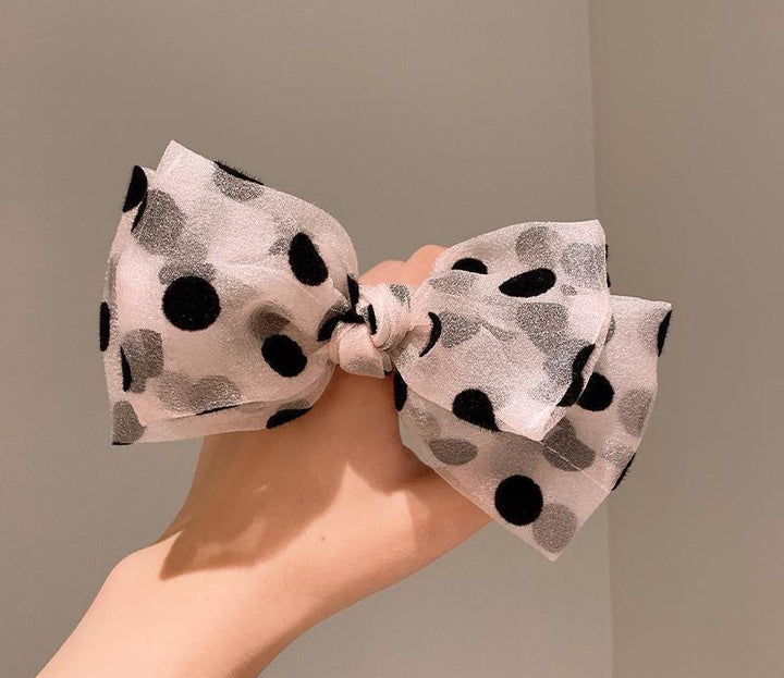 Polka Dot Bowknot Hairpin