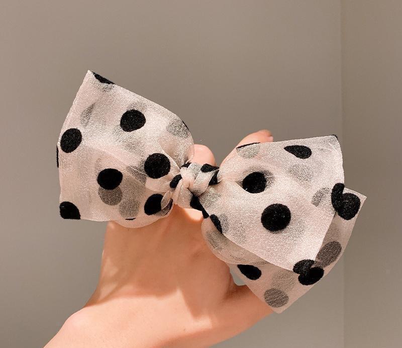 Polka Dot Bowknot Hairpin