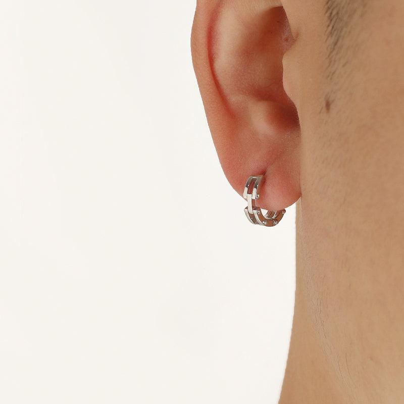 Punk Chunky Hoop Chain Earrings