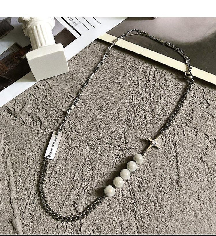 Reflective Pearl Necklace