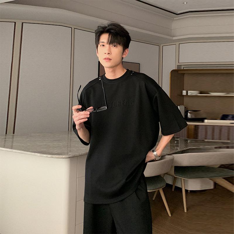 Relaxed Fit T shirt Track Pants The Korean Fashion