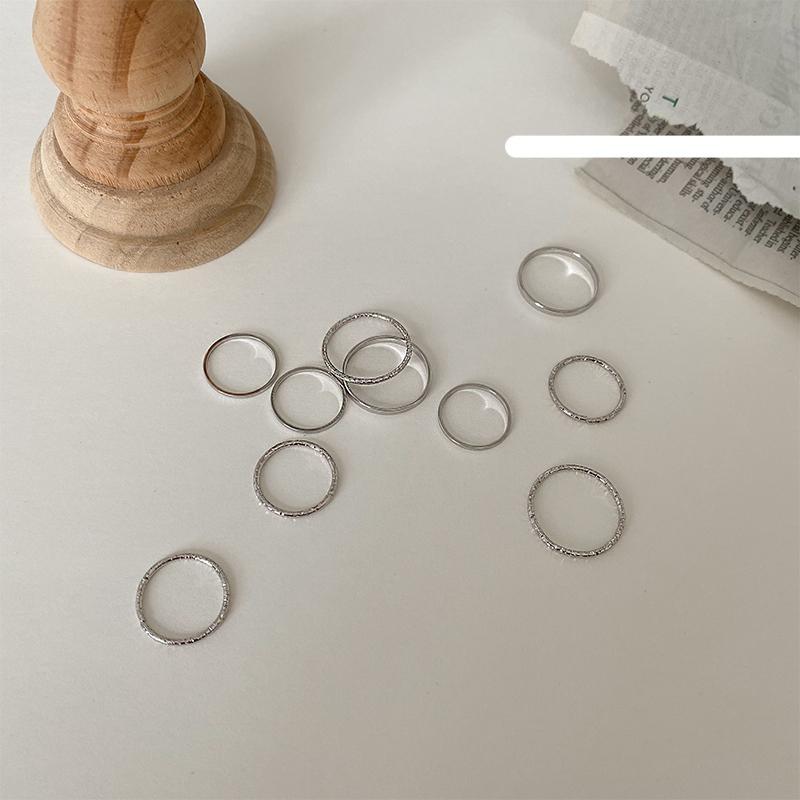 Retro Metal Ring Set