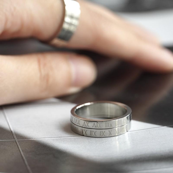 Rotating Roman Numeral Ring