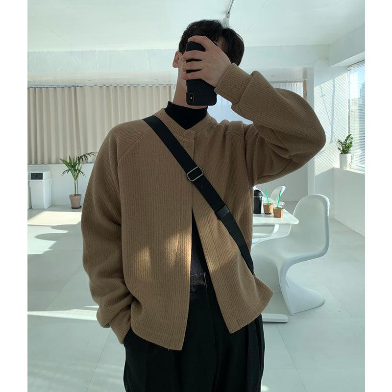 Round Neck Knitted Cardigan Jacket