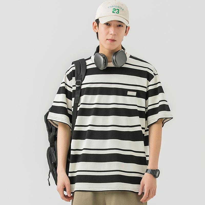 Round Neck Stripes T-Shirt