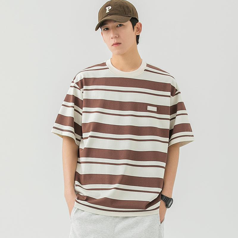 Round Neck Stripes T-Shirt