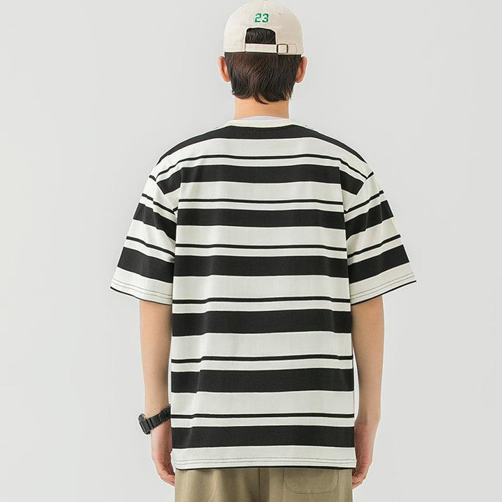 Round Neck Stripes T-Shirt