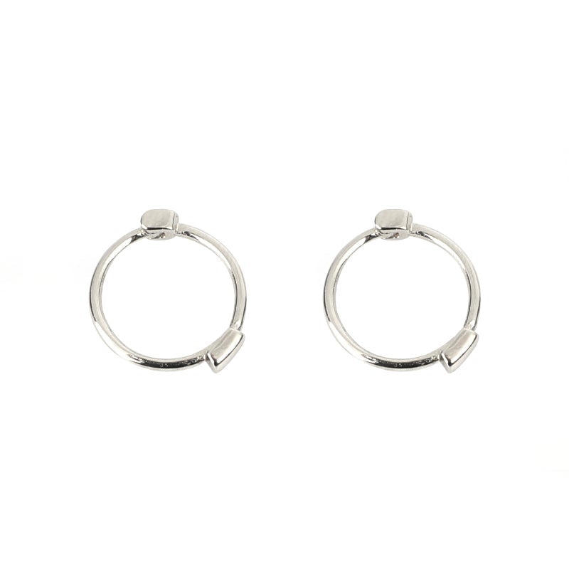 Silver Hoop Earrings | Stud, Hoop & Cross Earrings for Men – The Korean ...